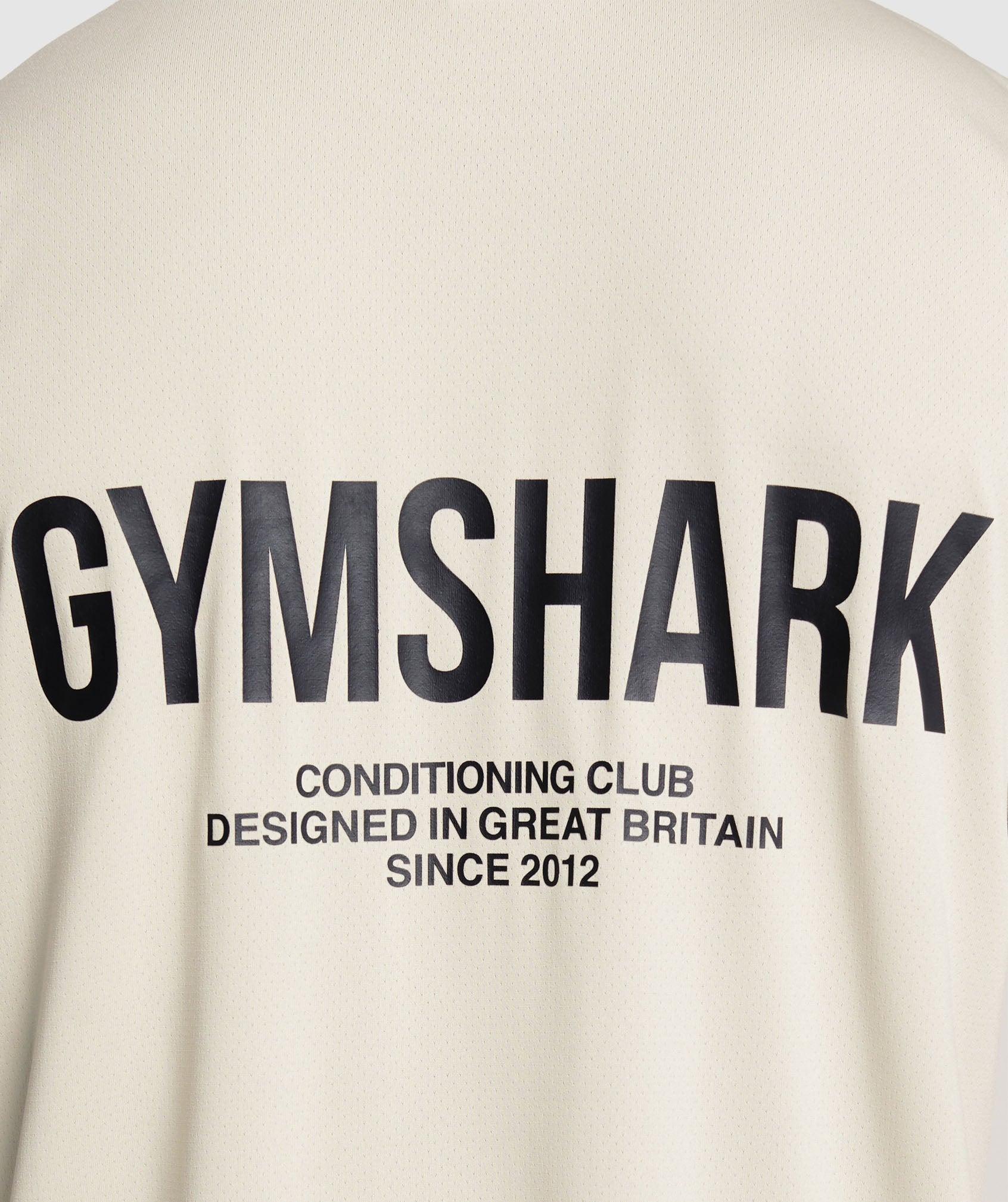 Gymshark Conditioning Club Oversized T-Shirt - Pebble Grey Male Product Image