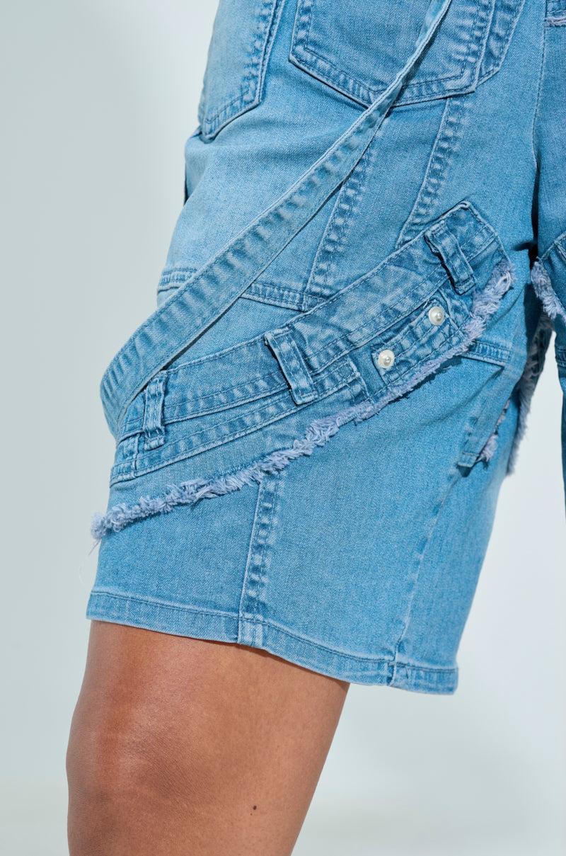 GRAB ME CLOSER DENIM BERMUDA SHORT Product Image