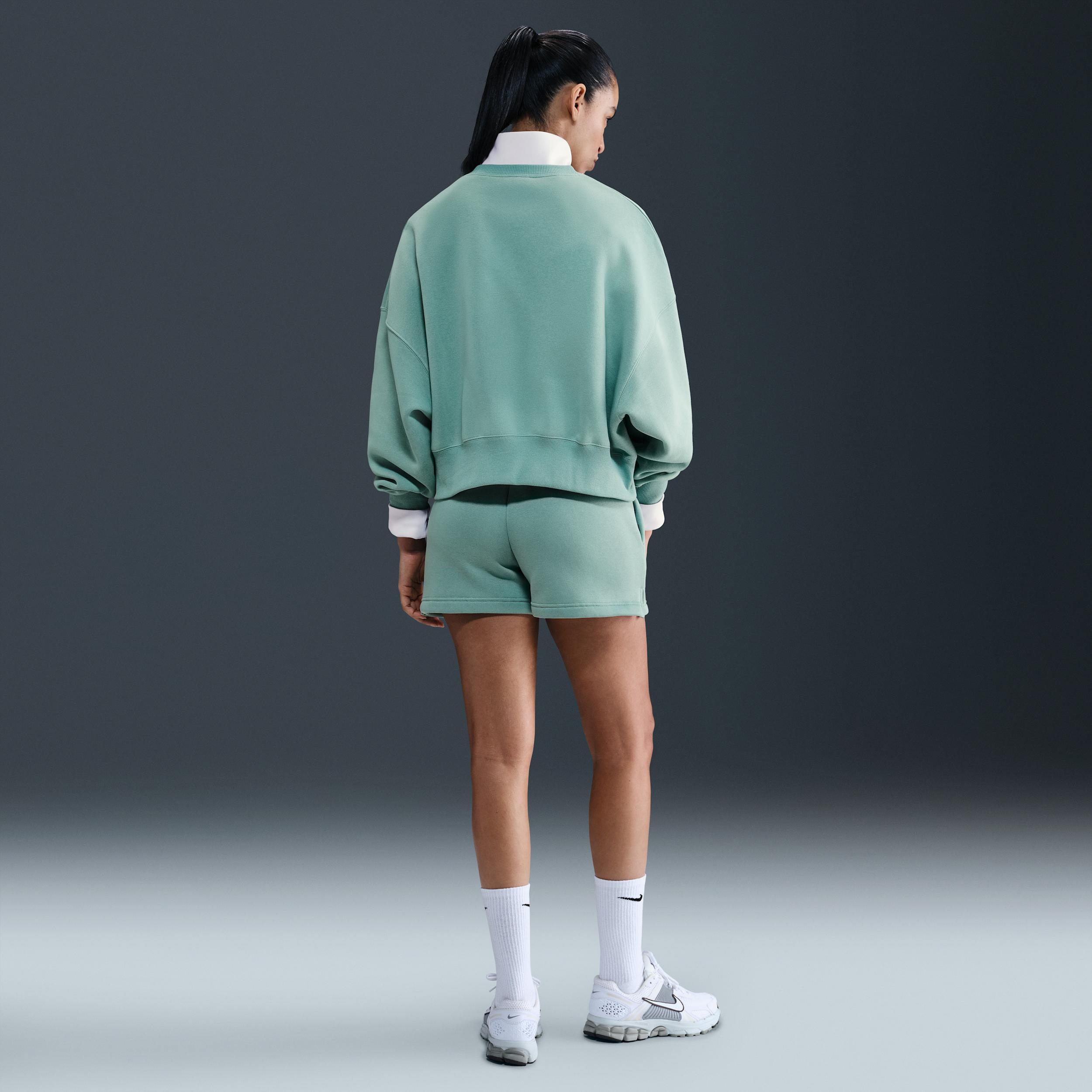 Womens Nike Sportswear Phoenix Fleece Mid-Rise 4 Shorts | IH2108-017 Product Image