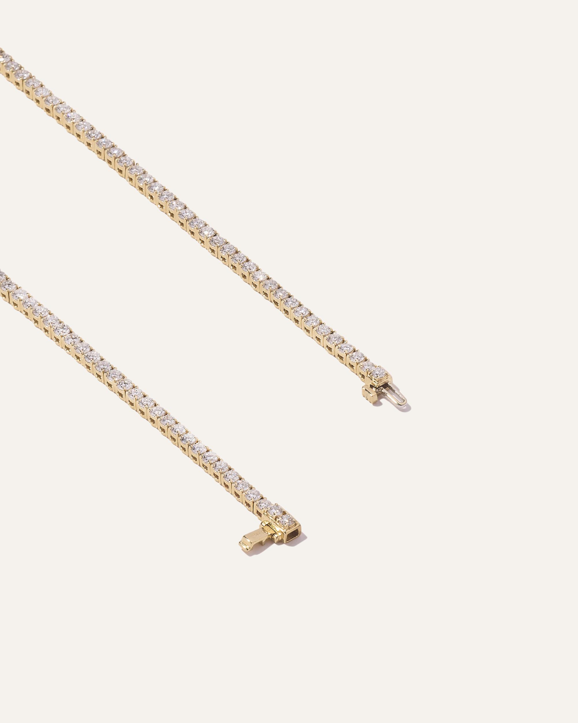 Quince | Women's 14K Gold Lab Grown Diamond Tennis Bracelet Product Image