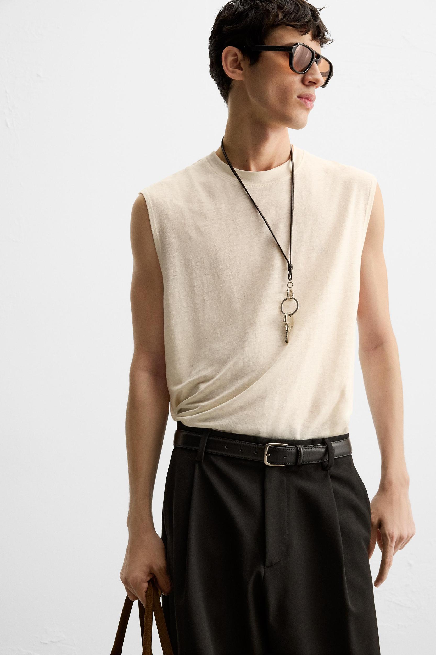 100% LINEN TANK TOP Product Image