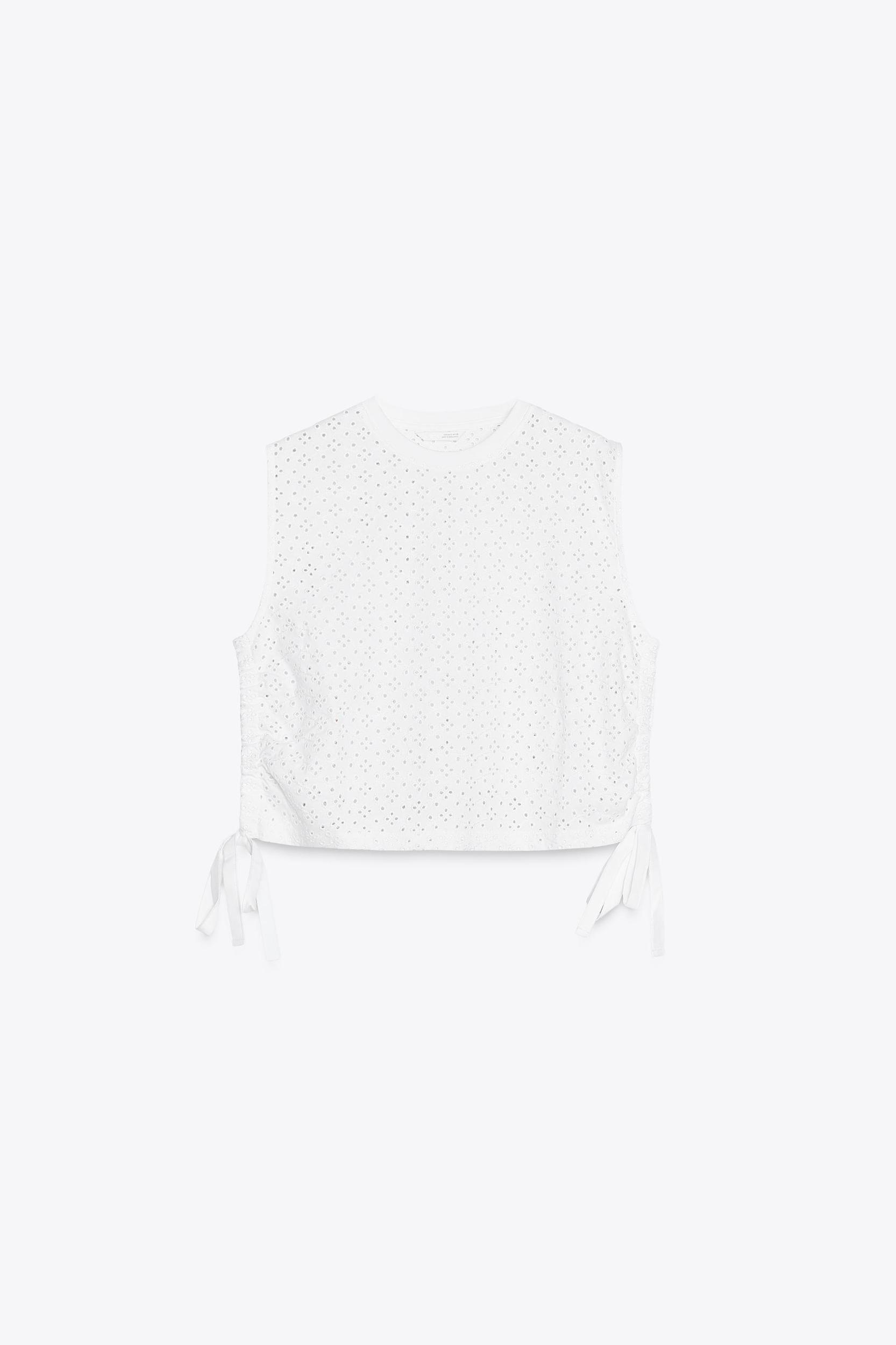 OPENWORK EMBROIDERED TOP Product Image