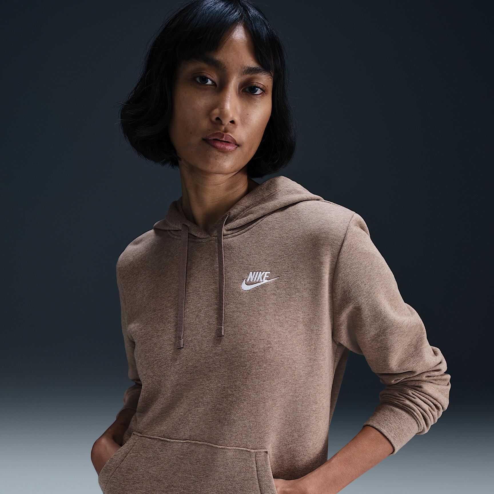Womens Nike Sportswear Club Fleece Pullover Hoodie | DQ5793-214 Product Image