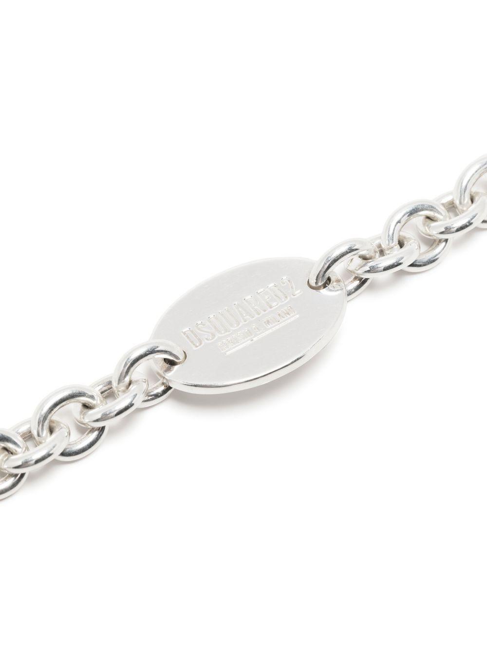 logo-plaque chain bracelet  Product Image