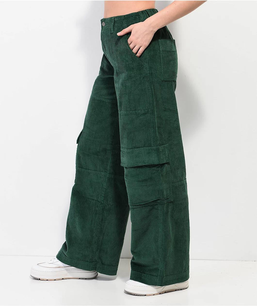 Empyre Darian Hunter Green Cargo Corduroy Skate Pants Product Image