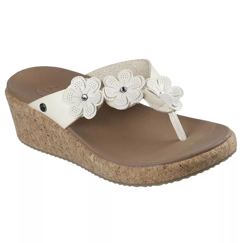Skechers Cali Arch Fit Beverlee Rare Blossom Womens Wedge Sandals Product Image