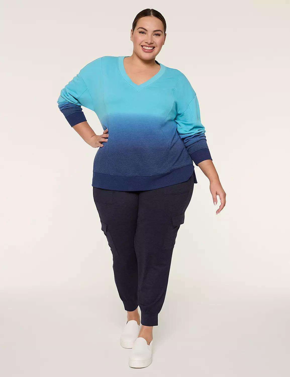 LIVI French Terry V-Neck Sweatshirt Product Image