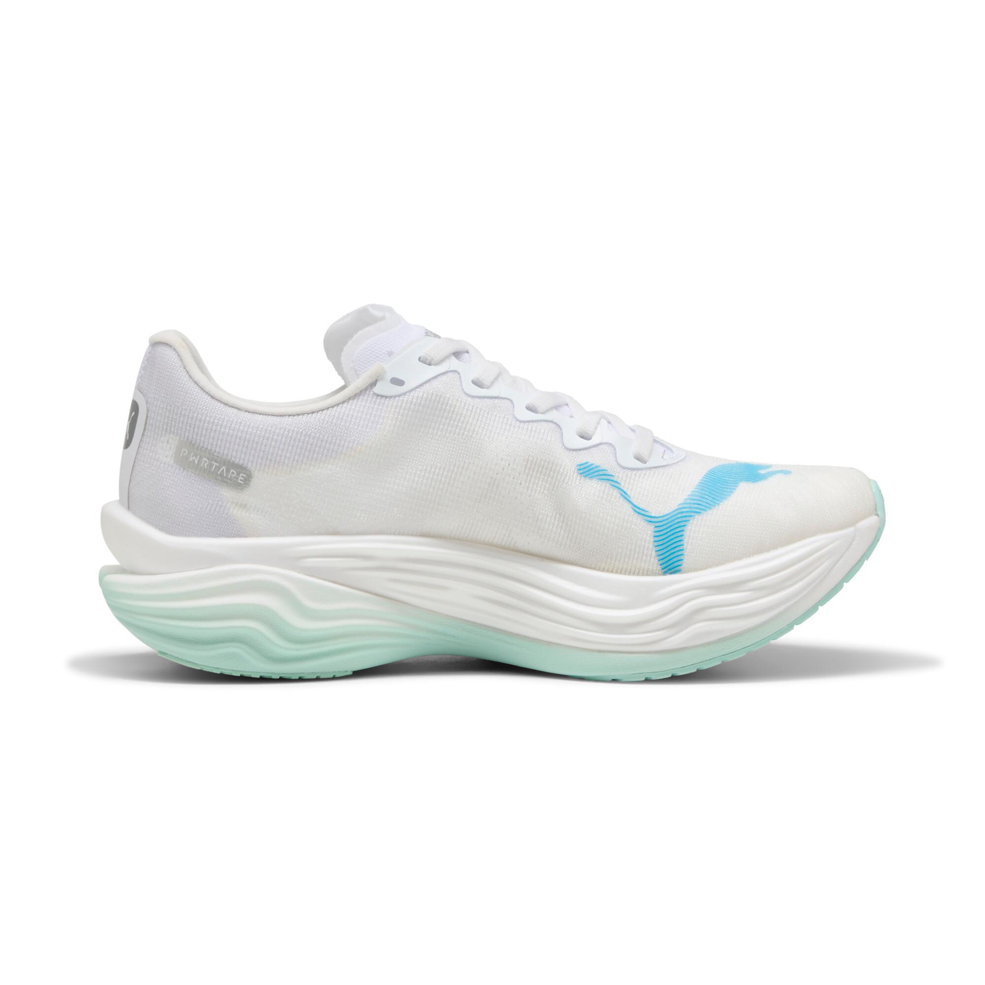 PUMA Deviate NITROâ¢ Elite 3 Women's Running Shoes in White/Speed Blue Product Image