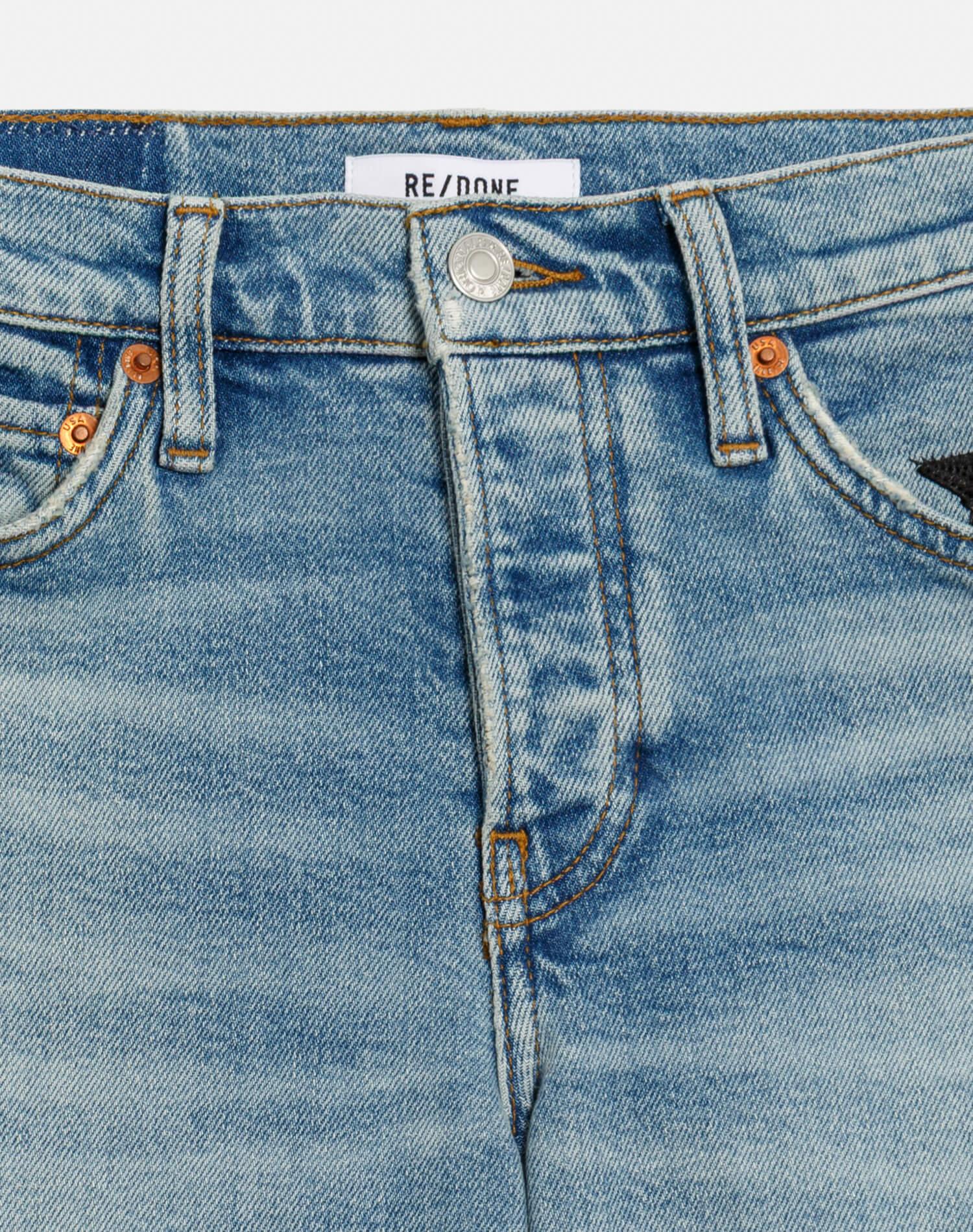 Comfort Stretch Mid Rise Wide Leg - Opal Indigo Star Product Image