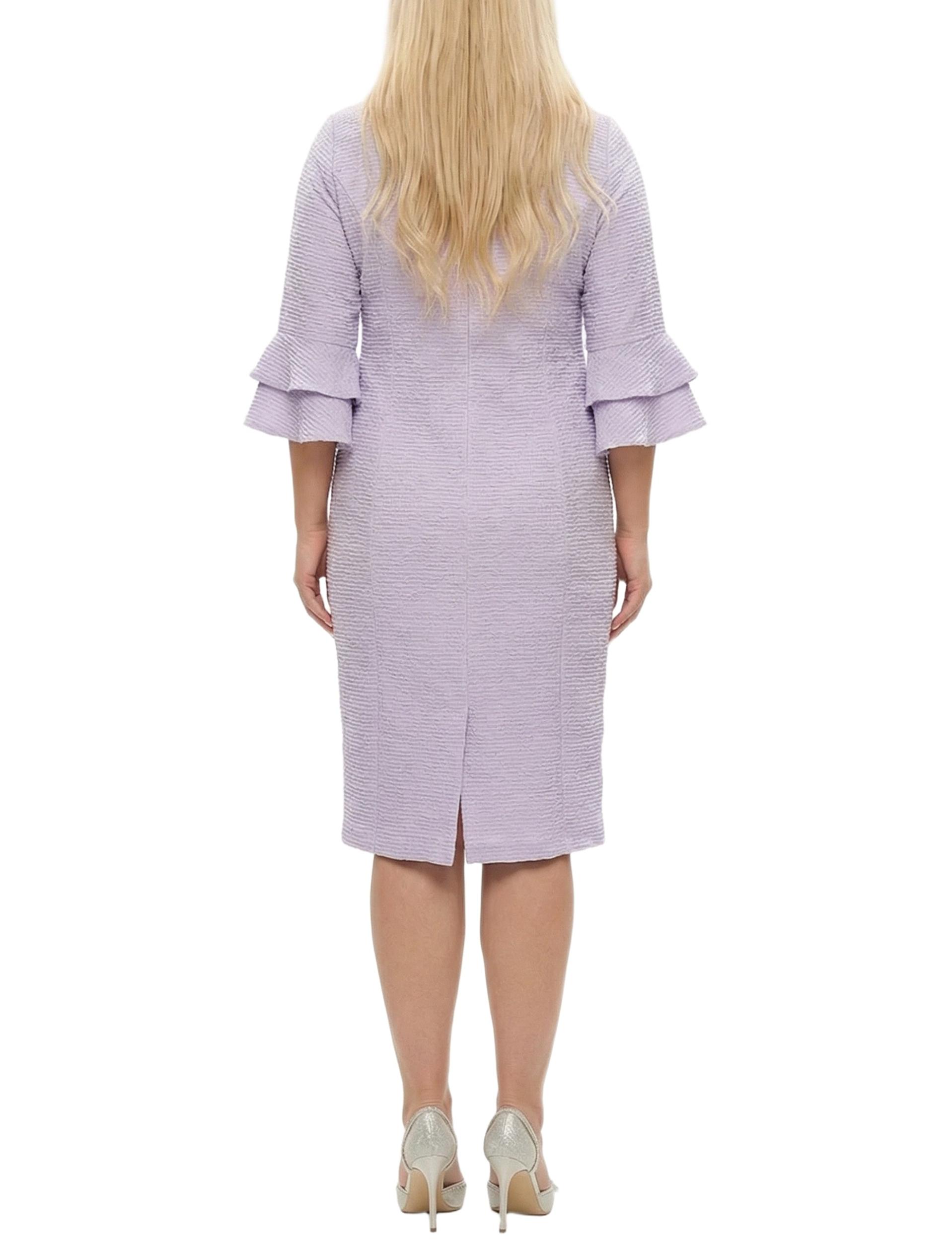 NY Collection Plus Size 3/4 Sleeve Shawl Collar Dress Product Image