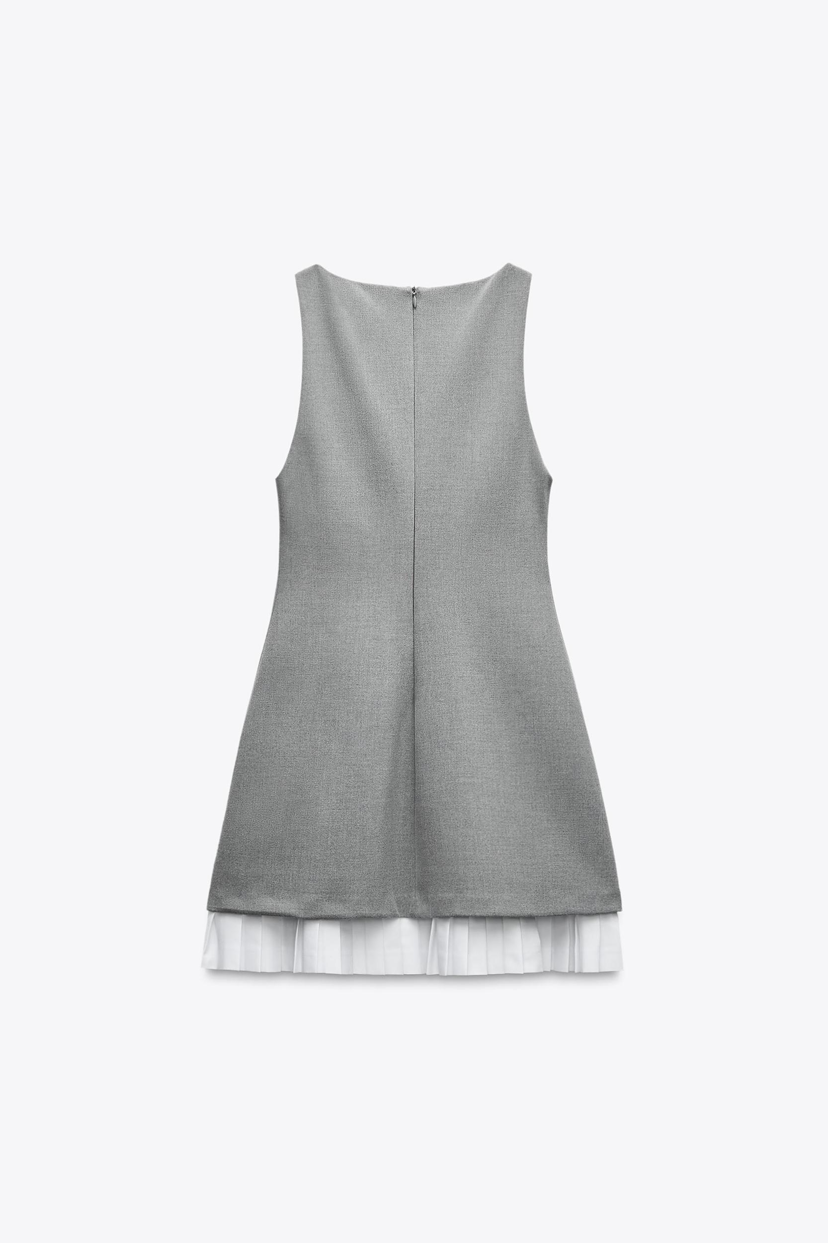 COMBINATION SHORT POPLIN DRESS Product Image