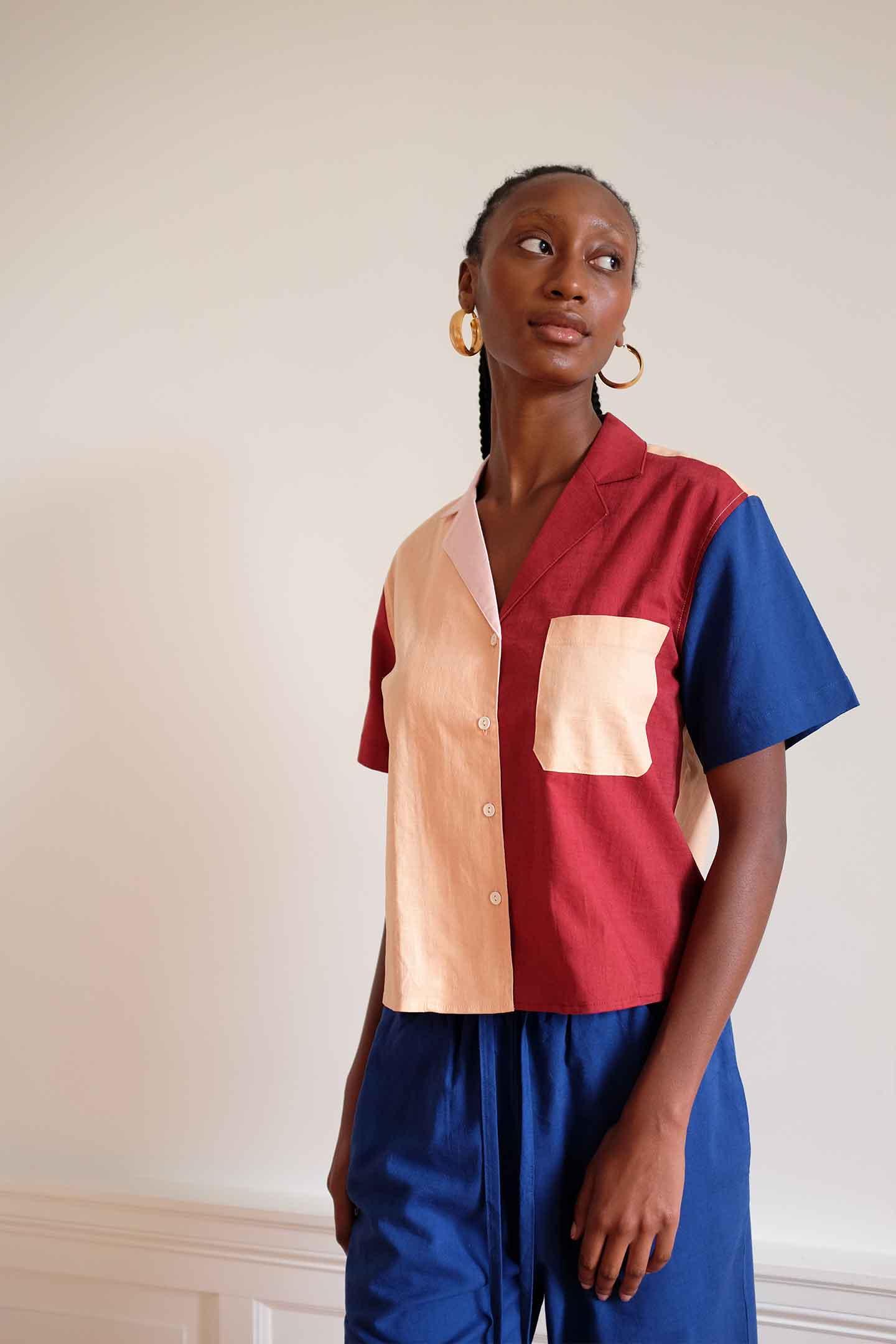 Long Lounge Set - Peach Block Product Image