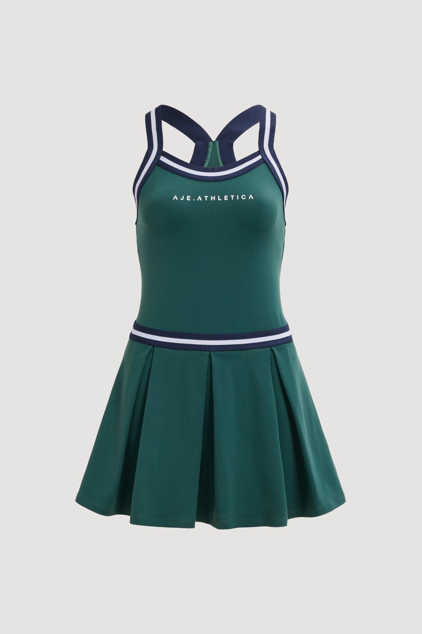 Pleated Tennis Dress 802-VELOCITY GREEN / 4 Product Image