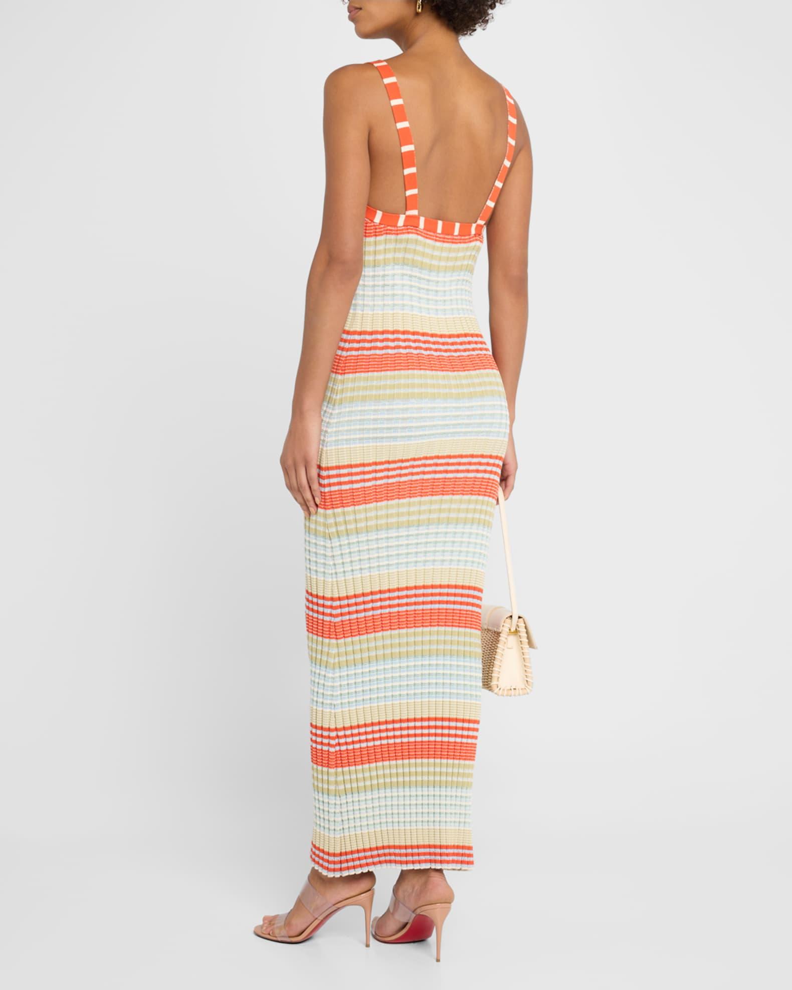 Cheval Striped Midi Dress Product Image