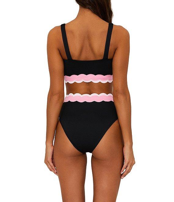 Beach Riot Harriet Colorblock Wave High Waisted Swim Bottom Product Image