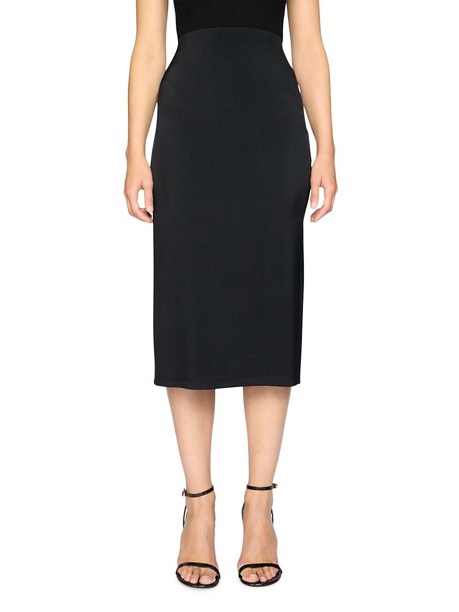 Womens Draped Midi-Skirt Product Image