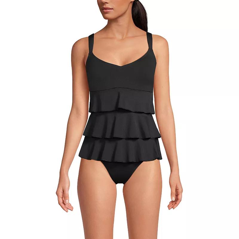 Women's Lands' End Ruffle Fauxkini One Piece Swim Suit,  Product Image