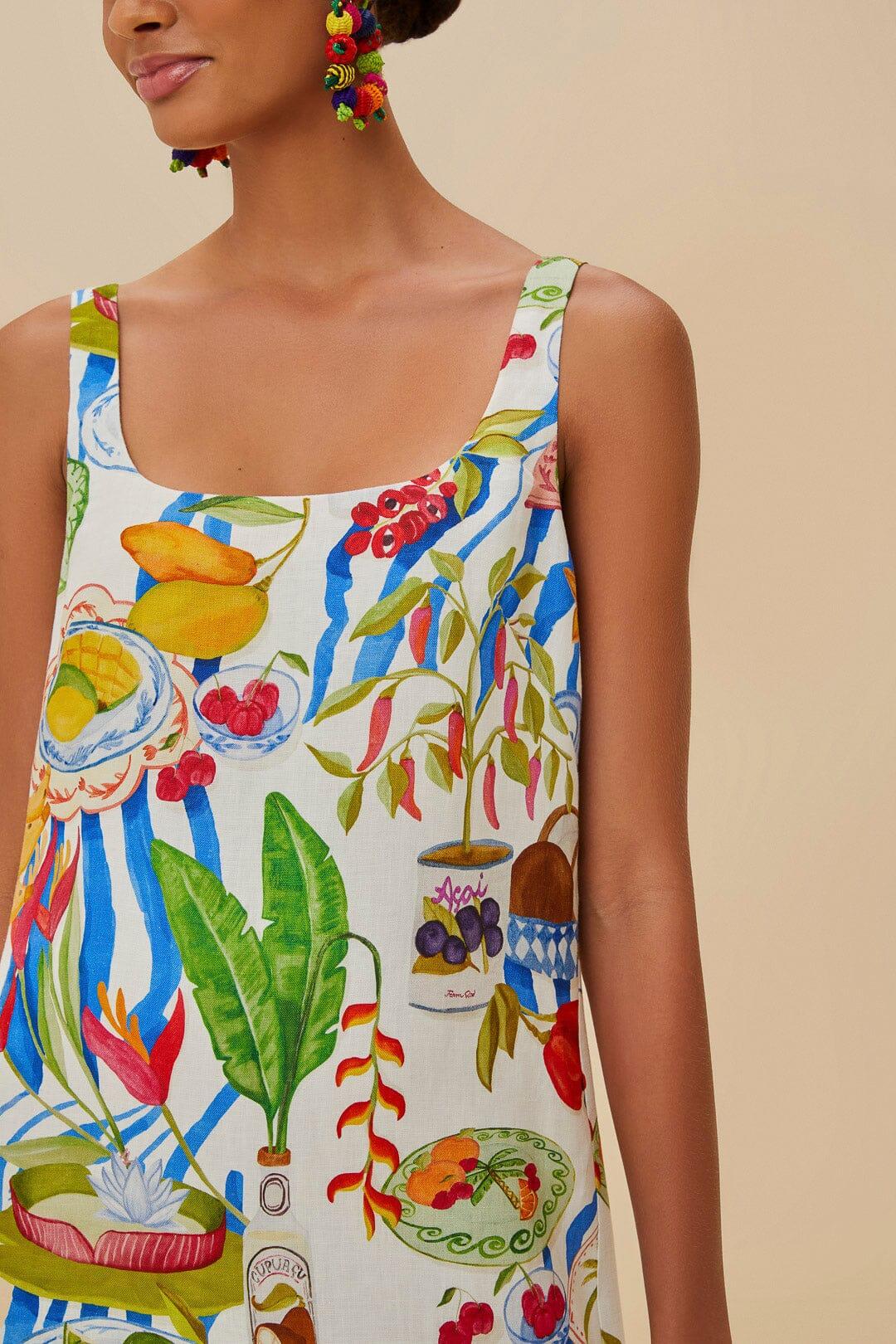 Off-White Fresh Table Euroflax™ Premium Linen Mini Dress Product Image