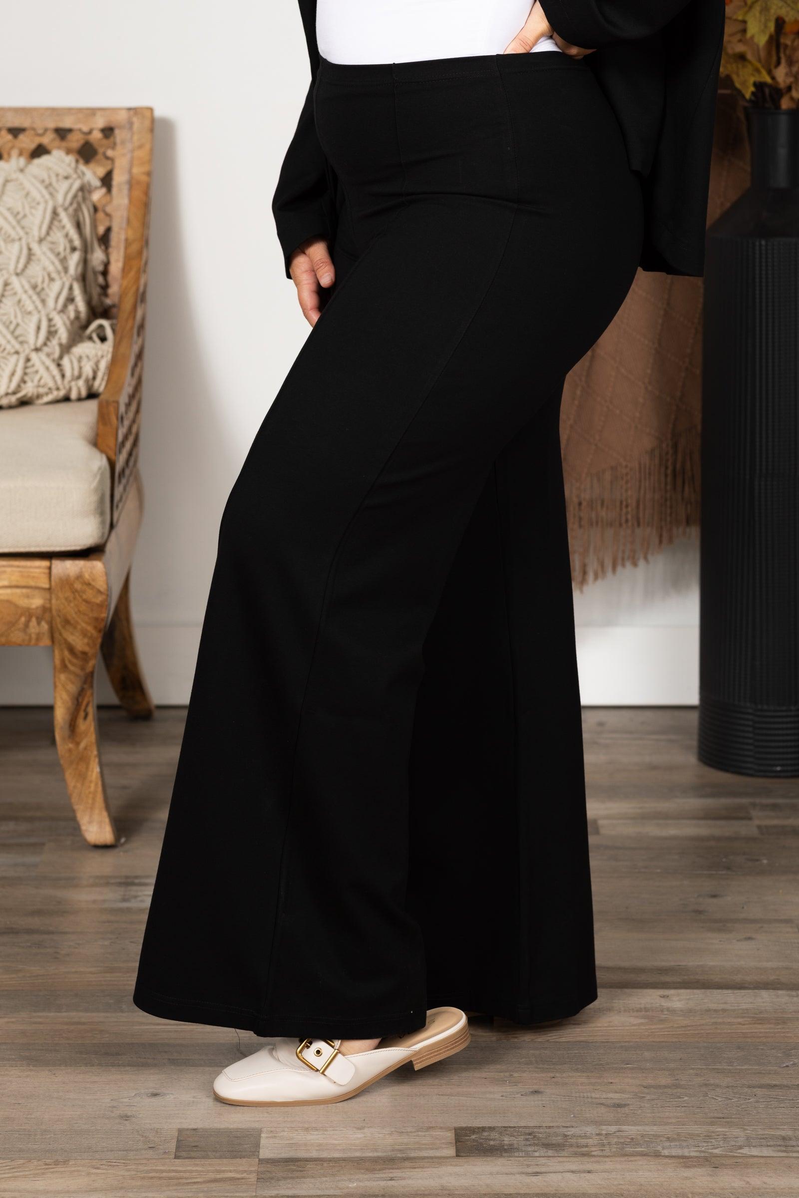 Contour Wide Leg Ponte Pants Product Image