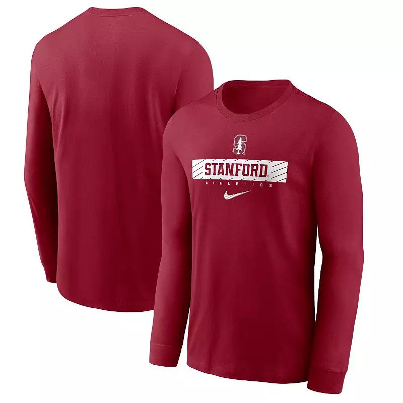 Men's Nike Cardinal Stanford Cardinal 2024 Sideline Legend Dri-FIT Long Sleeve T-Shirt,  Product Image