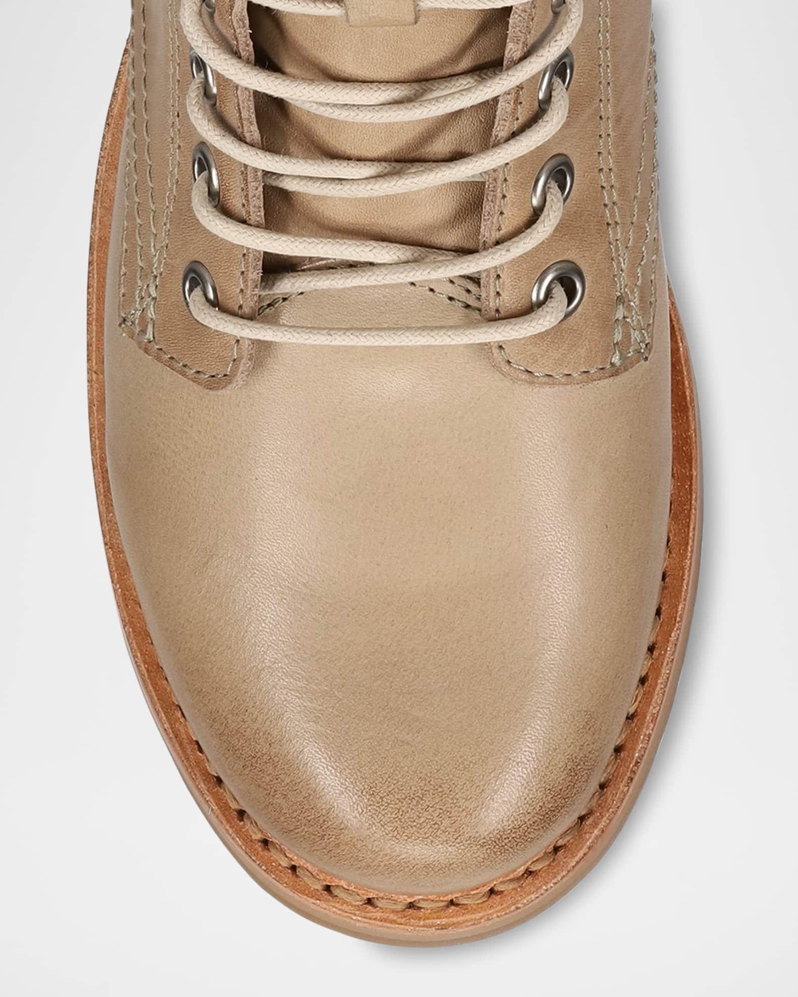 Veronica Flex Leather Combat Boots Product Image