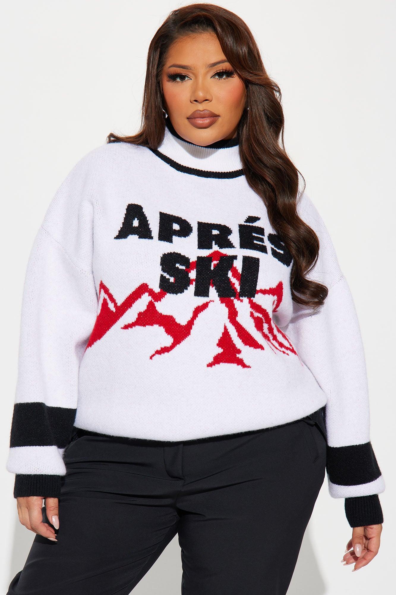 Après Ski Pullover Sweater - White/combo Female Product Image