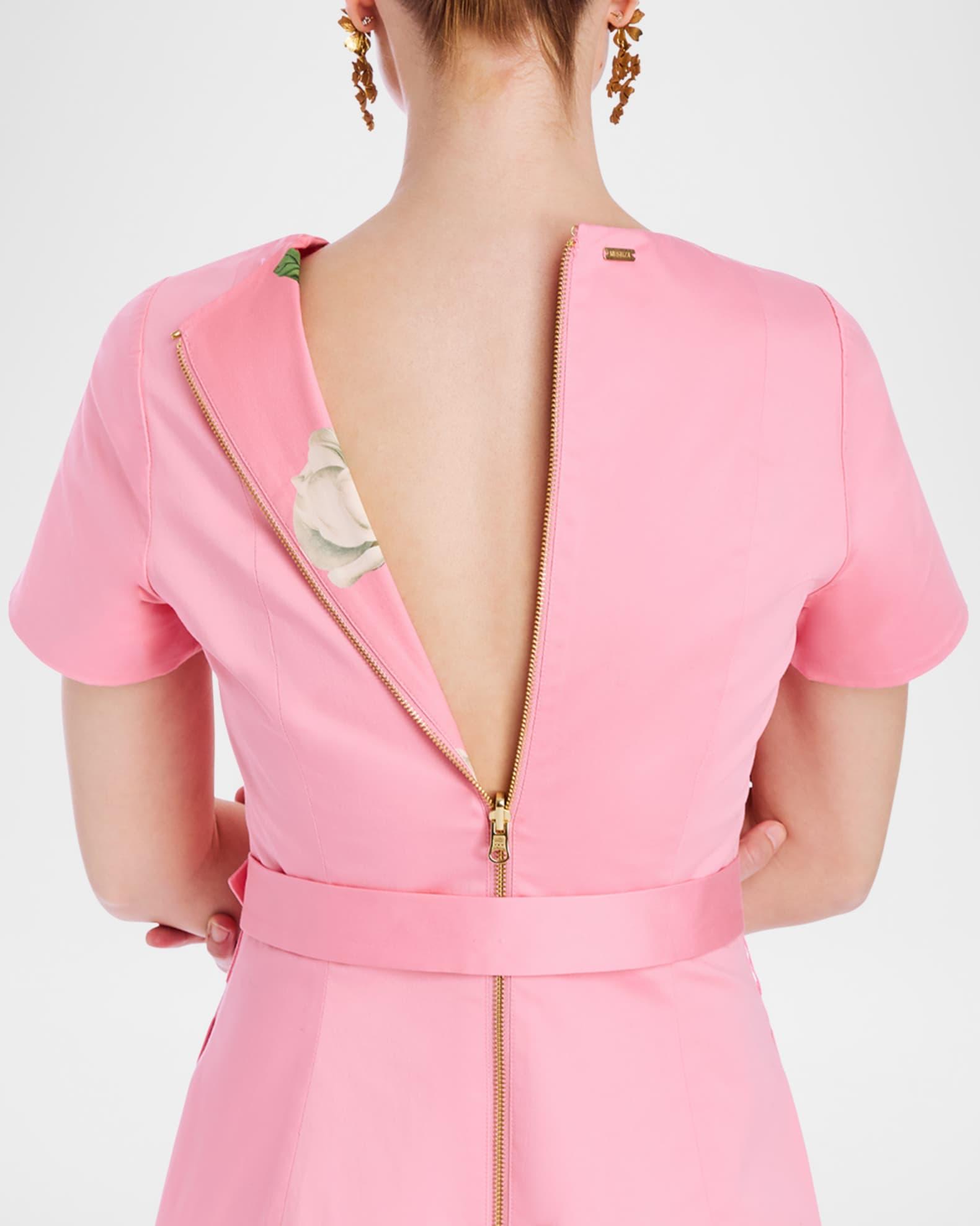 Lia Belted Reversible Midi Dress Product Image