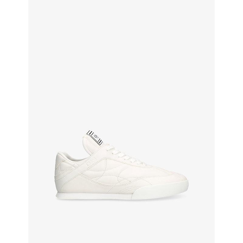 CHLOÉ Womens Chloe Kick Brand-patch Leather Low-top Trainers In White Product Image