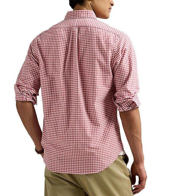 Polo Ralph Lauren Classic Fit Gingham Oxford Long Sleeve Woven Shirt Product Image