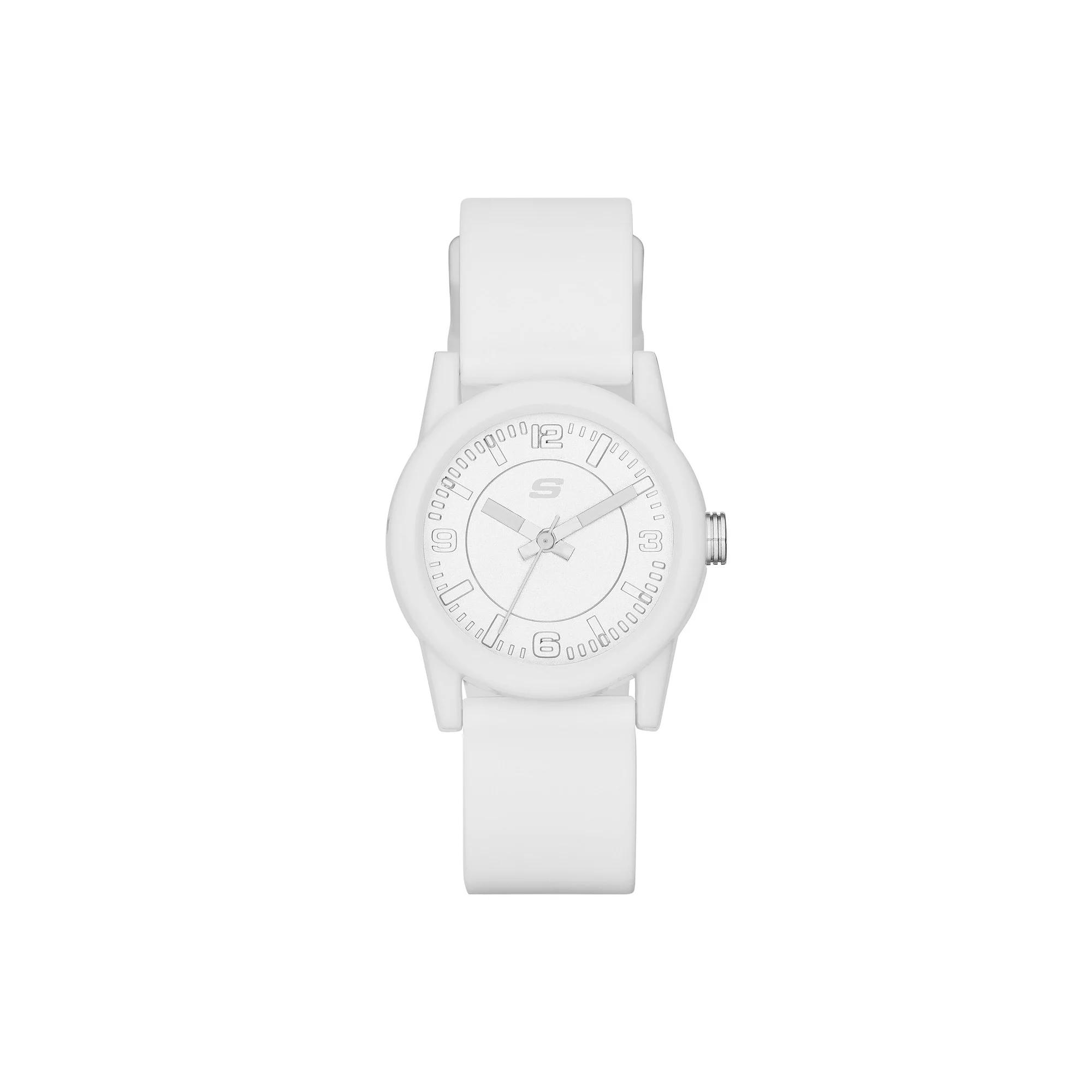 Skechers® Women's Rosencrans Mini White Silicone Watch Product Image