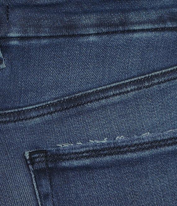 Good American Soft Tech Good Legs Mid Rise Cropped Mini Boot Jeans Product Image