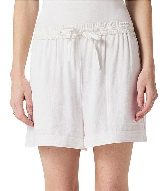Splendid Coastal Linen Blend Knit Mid Rise Lounge Shorts Product Image