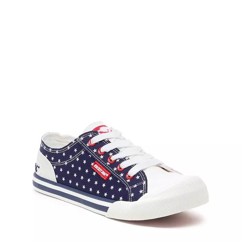 Rocket Dog Jazzin Womens Sneakers Red Blue Product Image