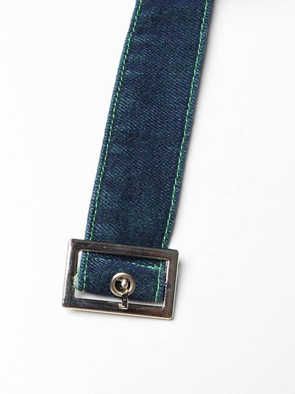 A-Line High Waisted Belted Shiny Skirts Bottoms Product Image