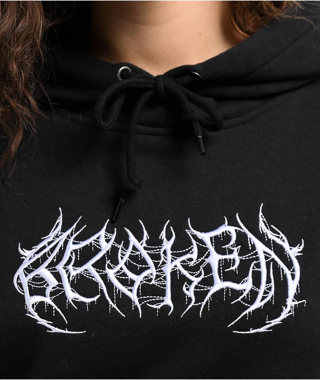 Broken Promises Moshpit Black Hoodie Product Image