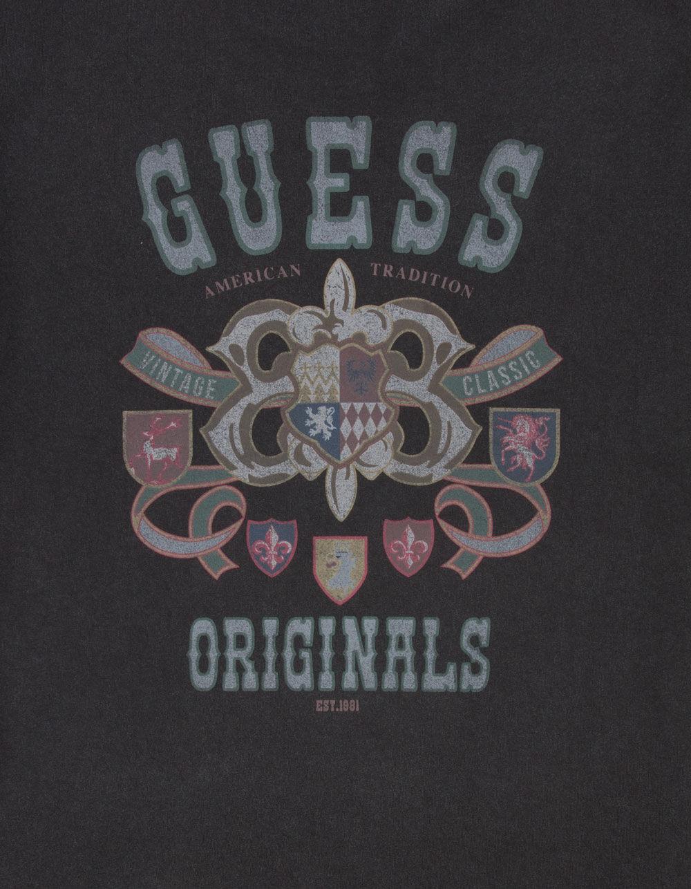 GUESS ORIGINALS Varsity Mens Tee - BLACK Product Image