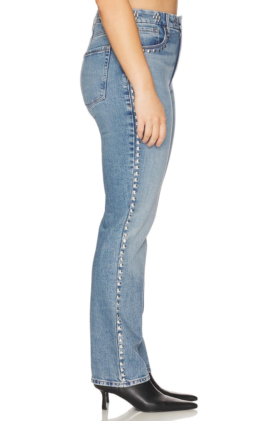 Good Icon Studded Straight Jeans Good American Product Image