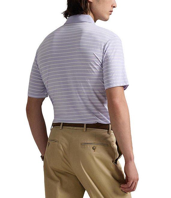Polo Ralph Lauren Classic Fit Striped Performance Stretch Short Sleeve Polo Shirt Product Image