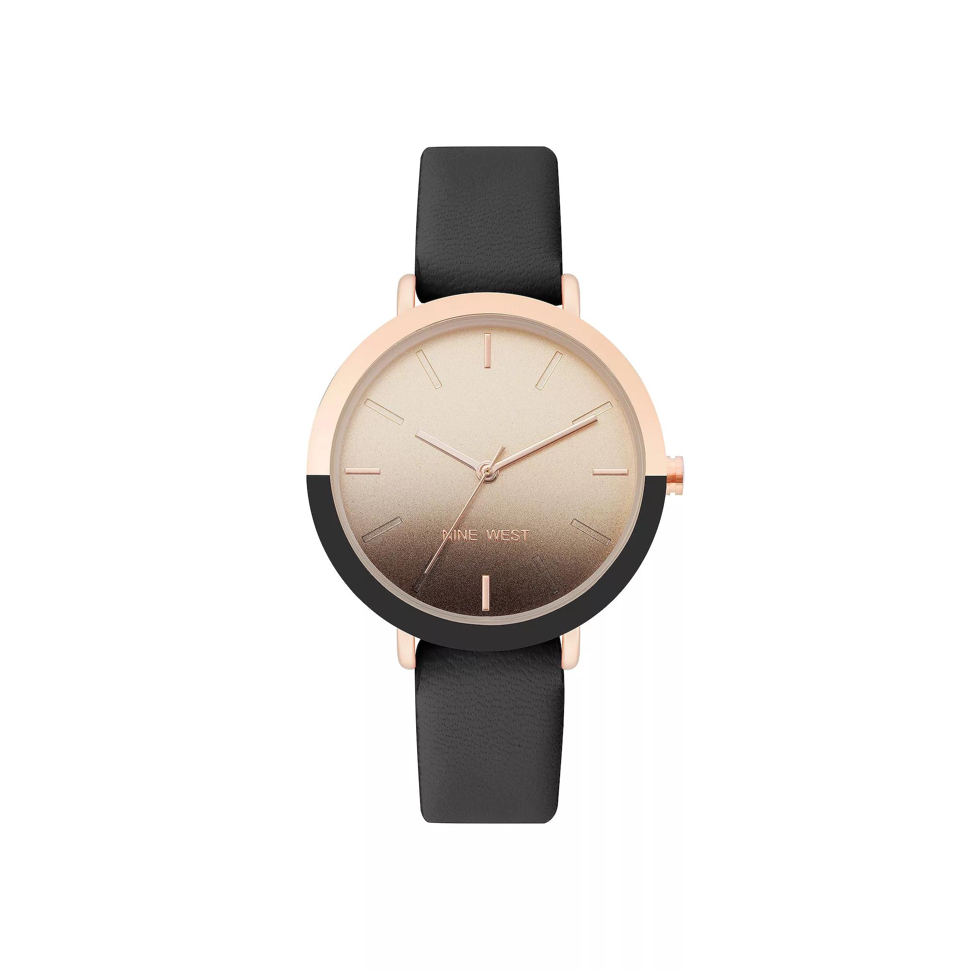 Nine West Women's Two Tone Degrade Dial Watch, Size: Medium, Rose Gold Tone Ombre Product Image