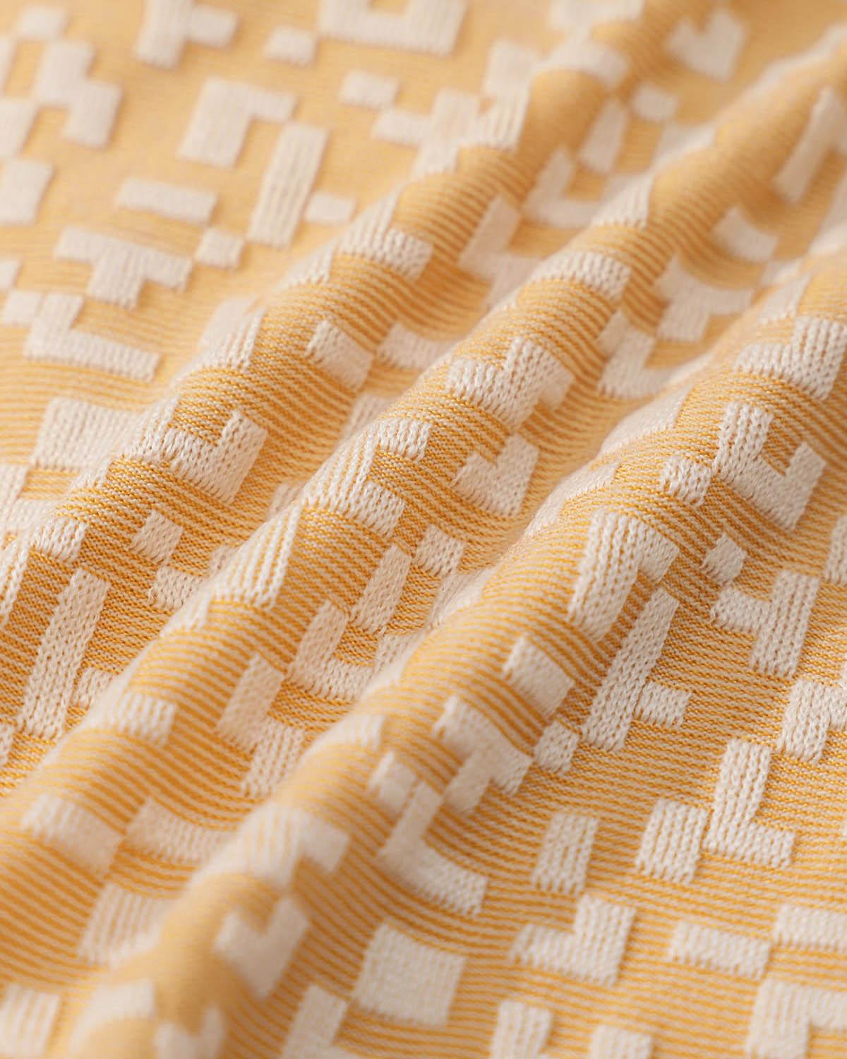 Yellow Geometric Bralette Bikini Set Product Image