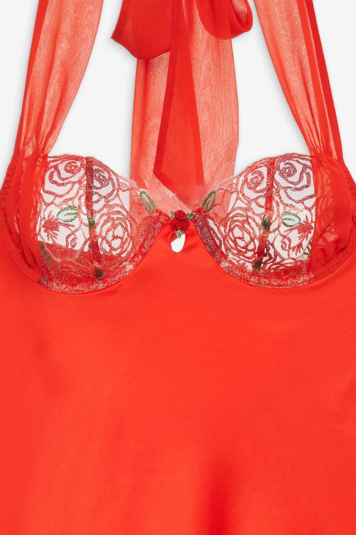 Gene Slip Dress — Red Product Image