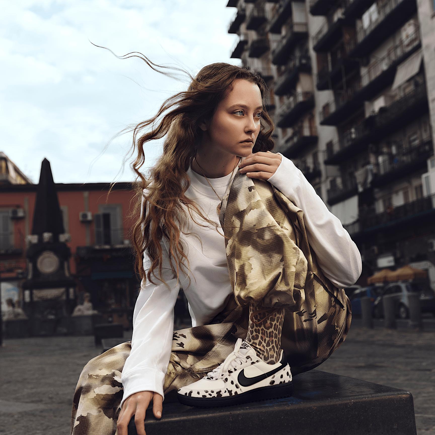 Women's Nike Sportswear Mid-Rise Oversized Camo Cargo Pants Product Image