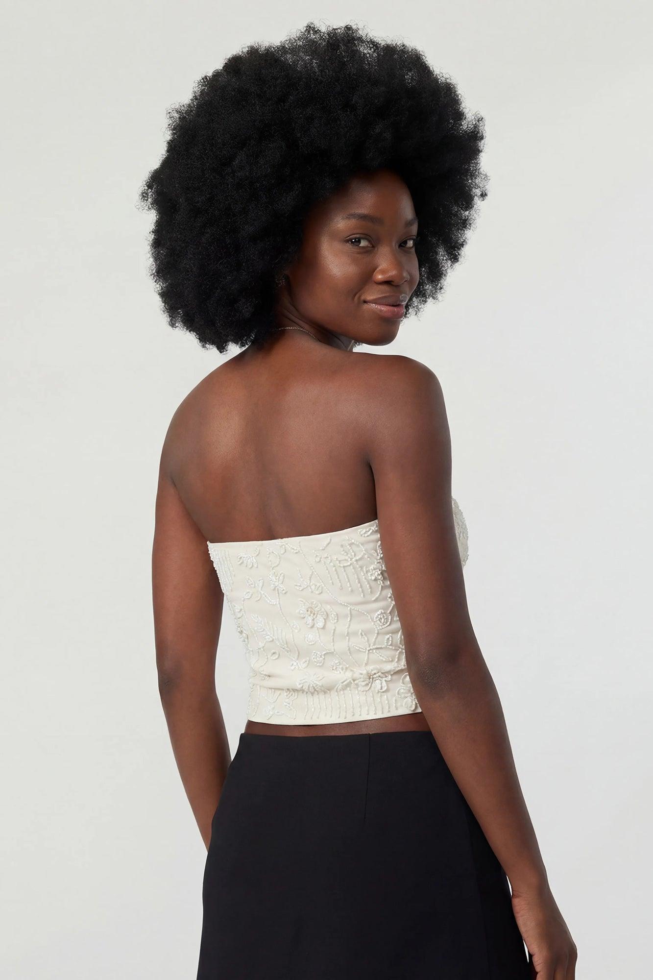 Beaded Tube Top Female Product Image