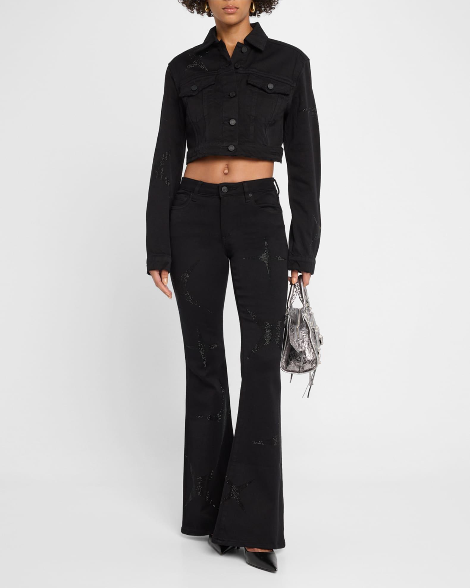 Cropped Star Denim Jacket Product Image