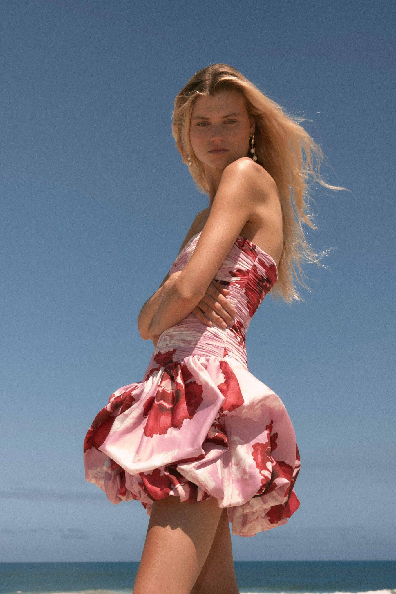 Violette Bubble Hem Mini Dress Product Image