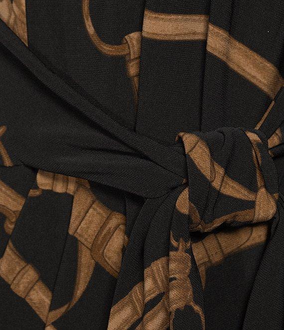 Lauren Ralph Lauren Reidly Crew Neck Keyhole Midi Dress Product Image