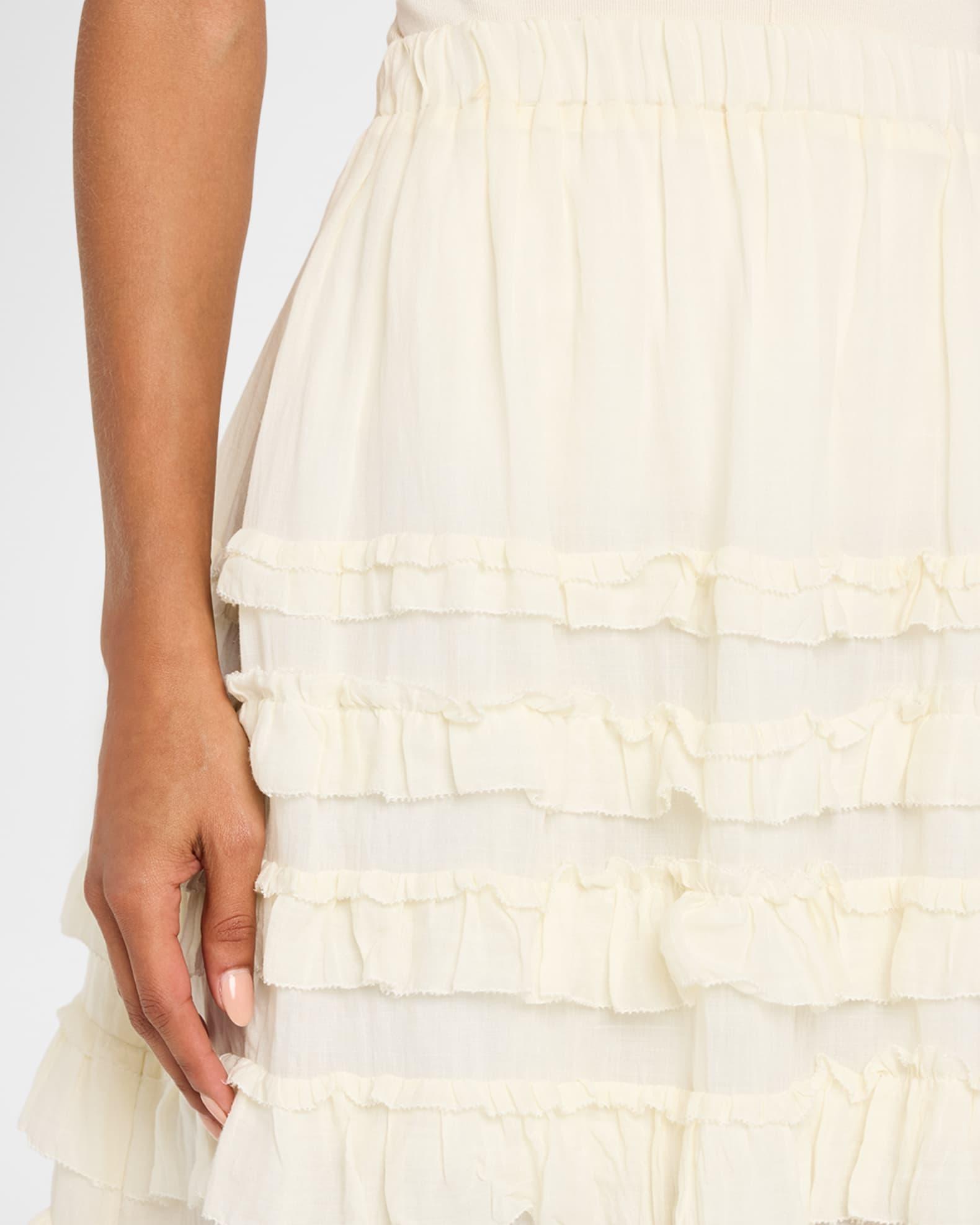 Anise Pull-On Ruffle Maxi Skirt Product Image