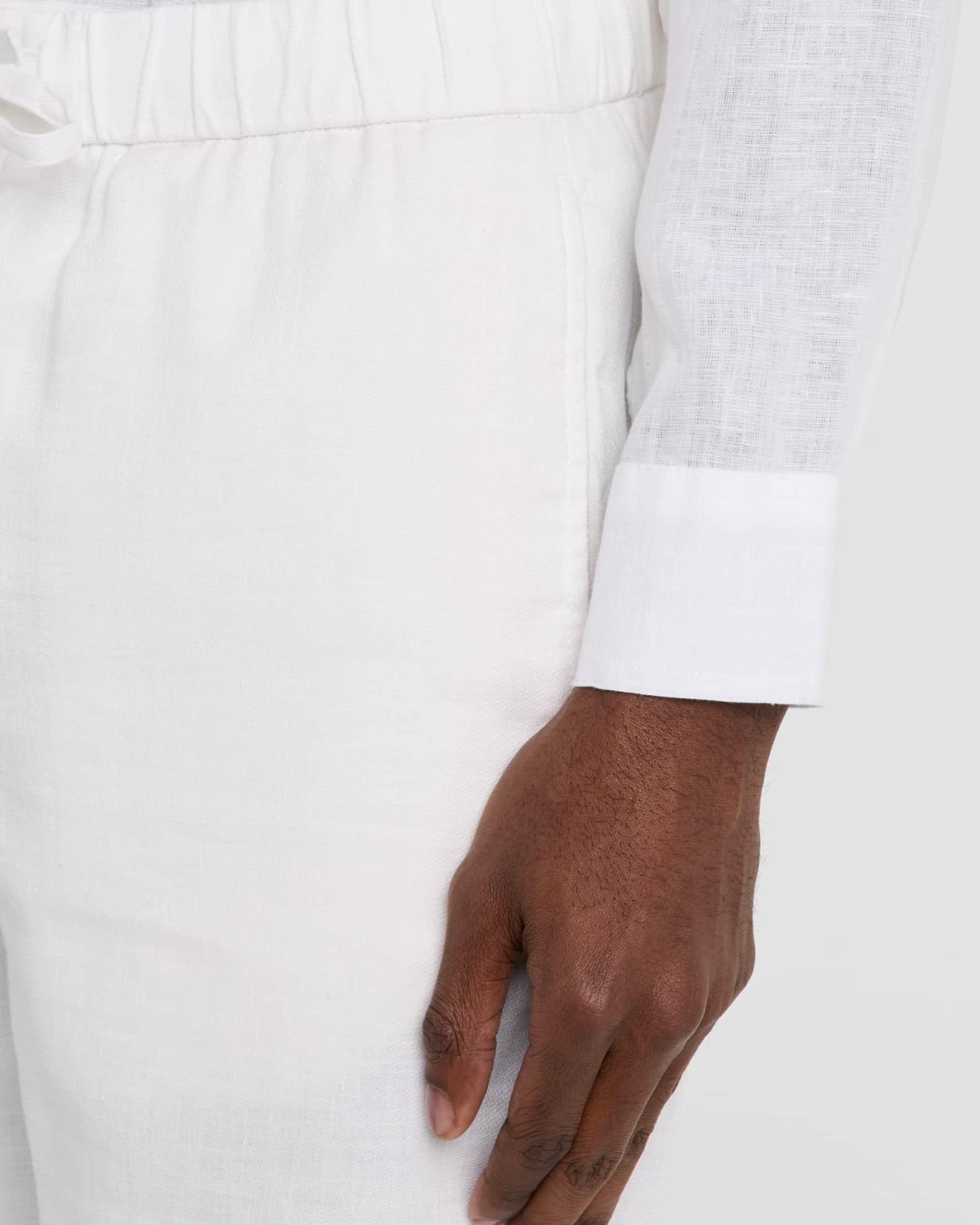 Men's Felipe Linen and Cotton Drawstring Shorts Product Image