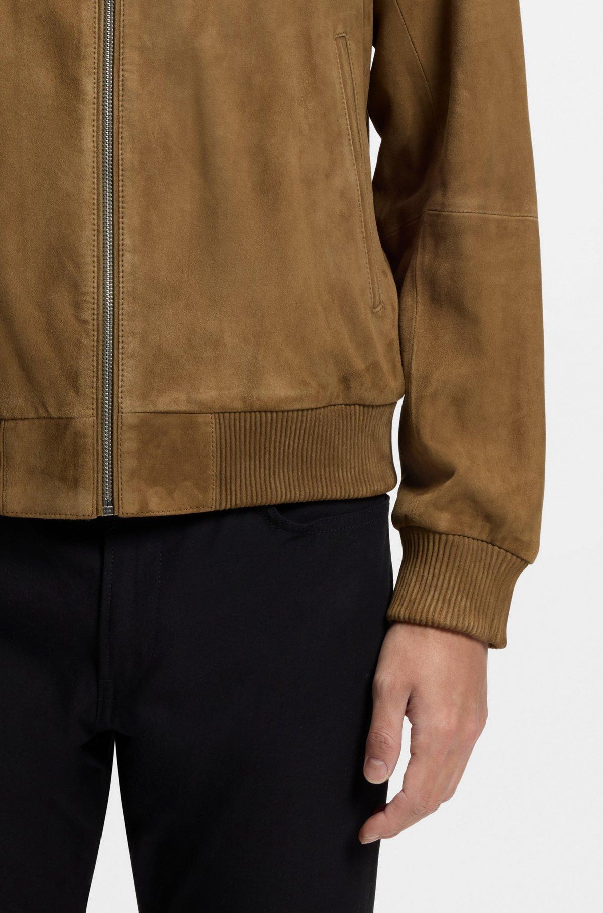 Regular-fit jacket in suede Product Image