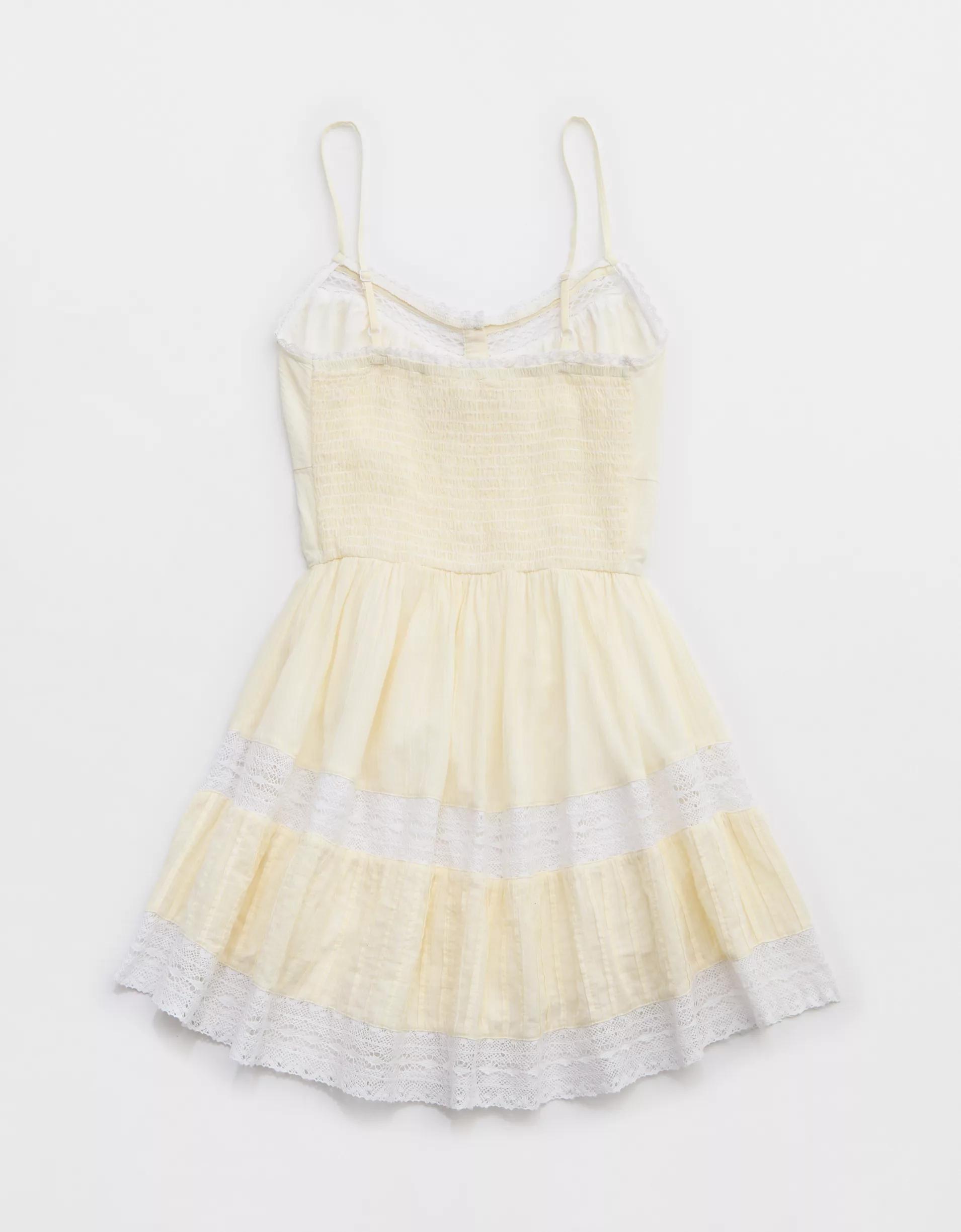 Aerie Button Up Mini Dress Product Image